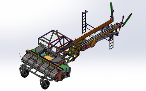 Design And Development Support System For The Head To Be Used When The Combine Travels On The Road